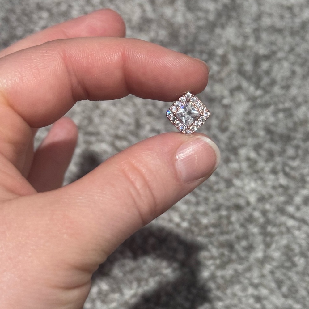 Pandora Sparkling Rose Gold Charm